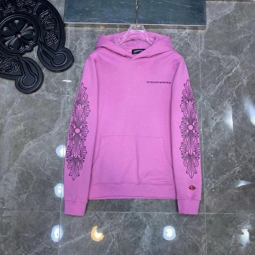 Chrome Hearts Hoodies & Sweatshirts Horseshoe Logo Graphic — 12*Top quality