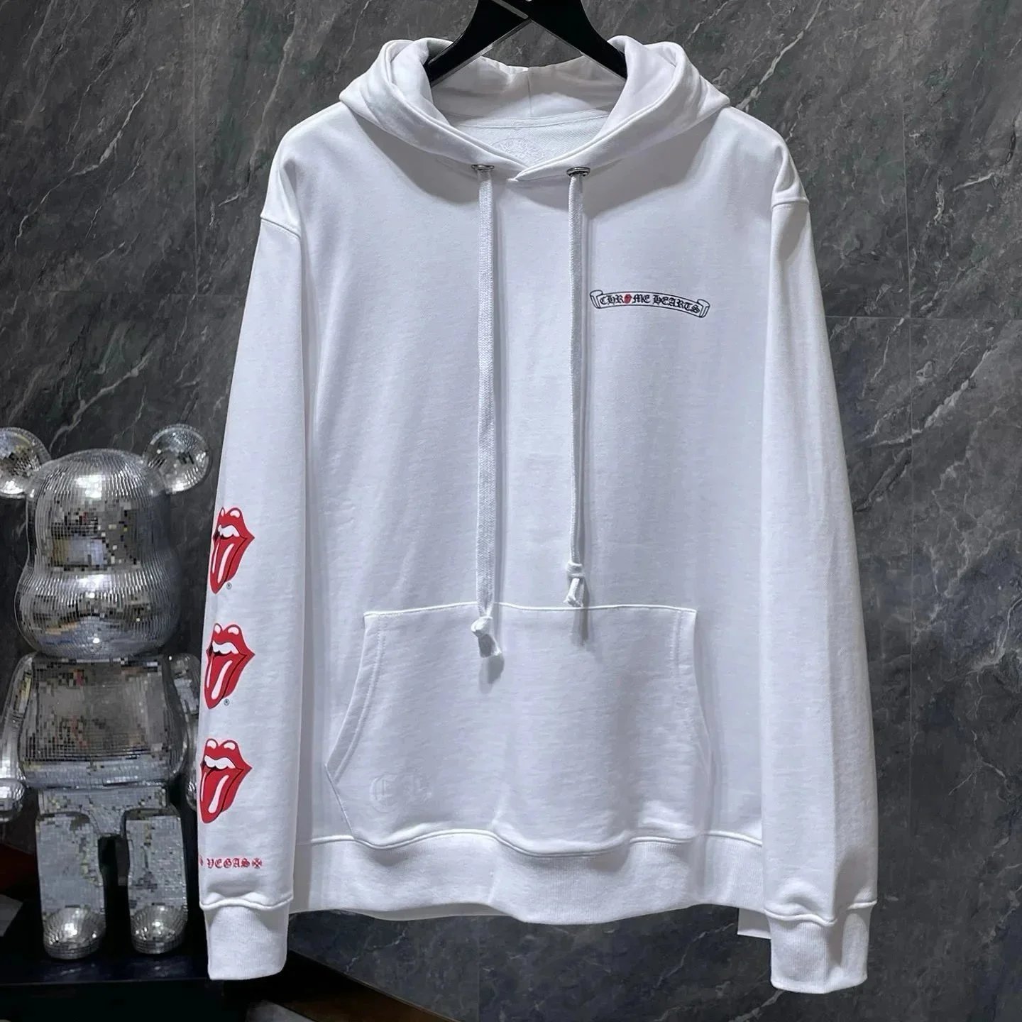 Chrome Hearts Hoodies & Sweatshirts Horseshoe Logo Graphic — 24*Top quality