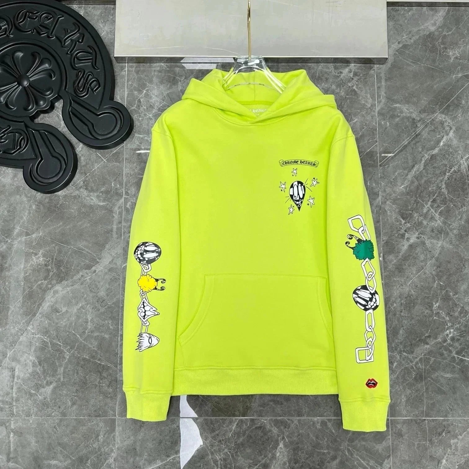 Chrome Hearts Hoodies & Sweatshirts Horseshoe Logo Graphic — 13*Top quality