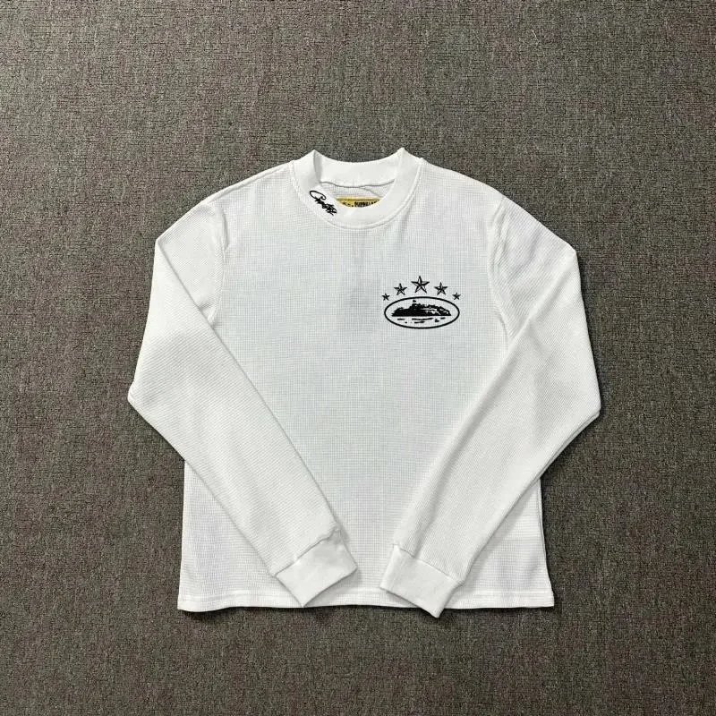 Corteiz Alcatraz Logo Long-Sleeve T-Shirts — Black and White product photo 3