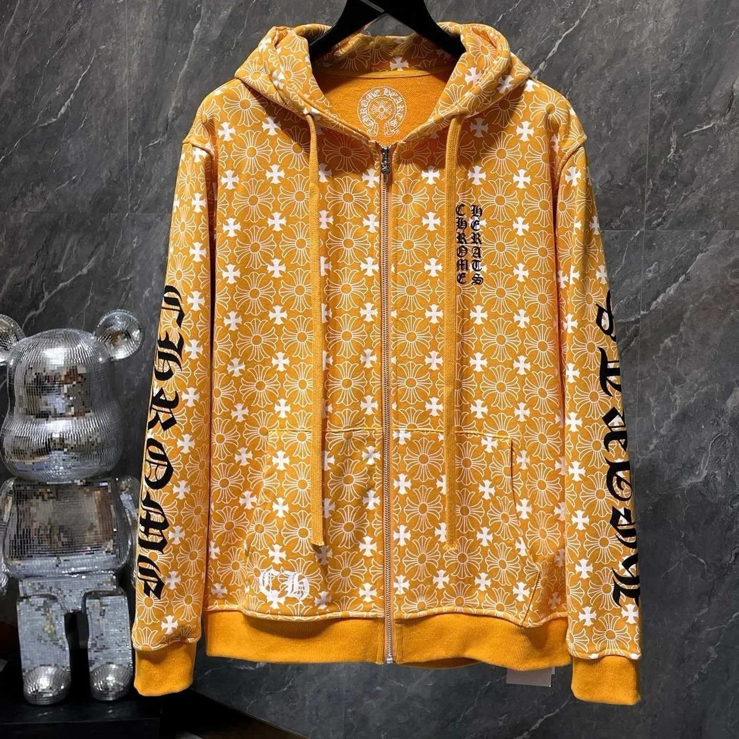 Chrome Hearts Hoodies & Sweatshirts Horseshoe Logo Graphic — 22*Top quality