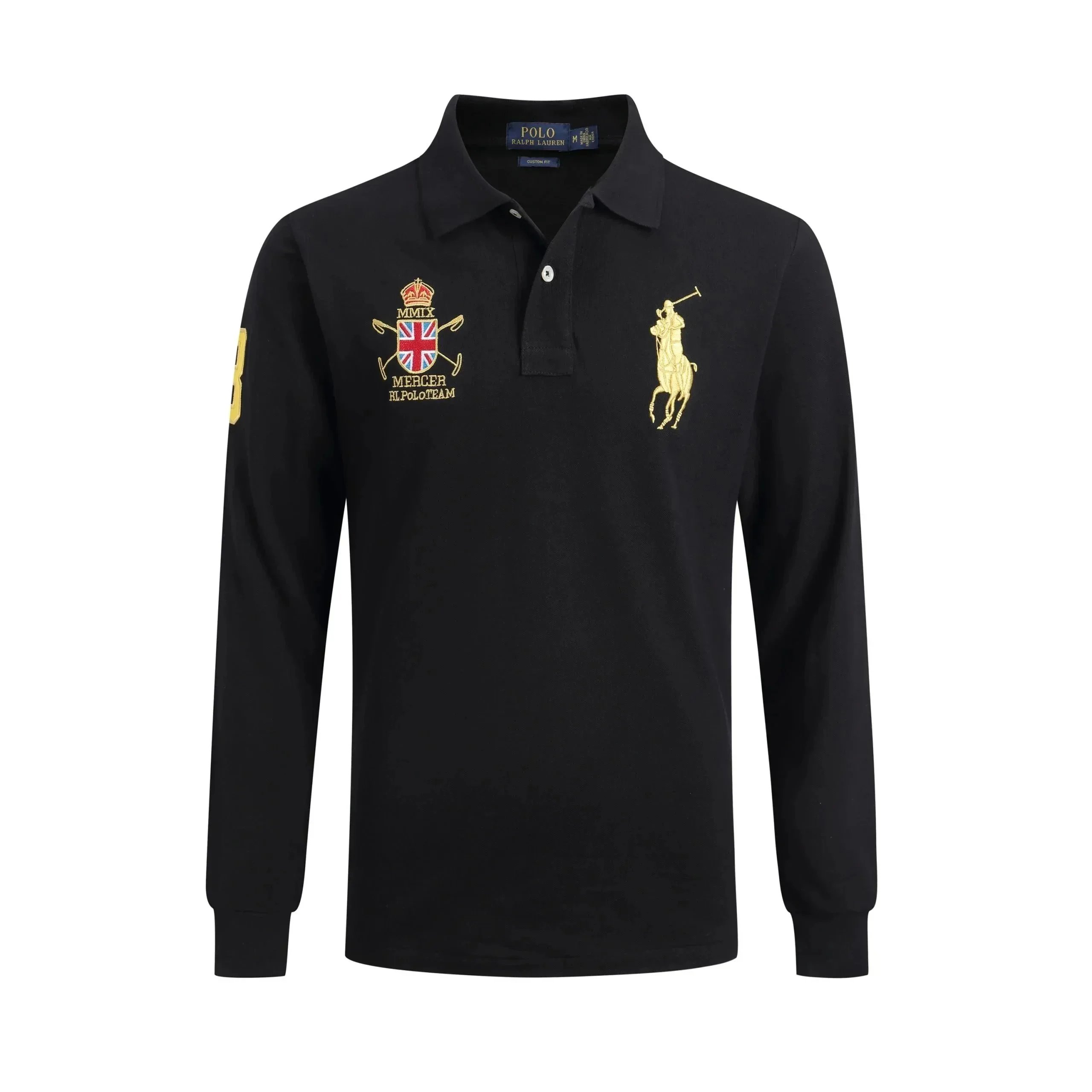 Polo Ralph Lauren Shirts Custom Fit long-sleeve shirt with Big Pony embroidery — 34