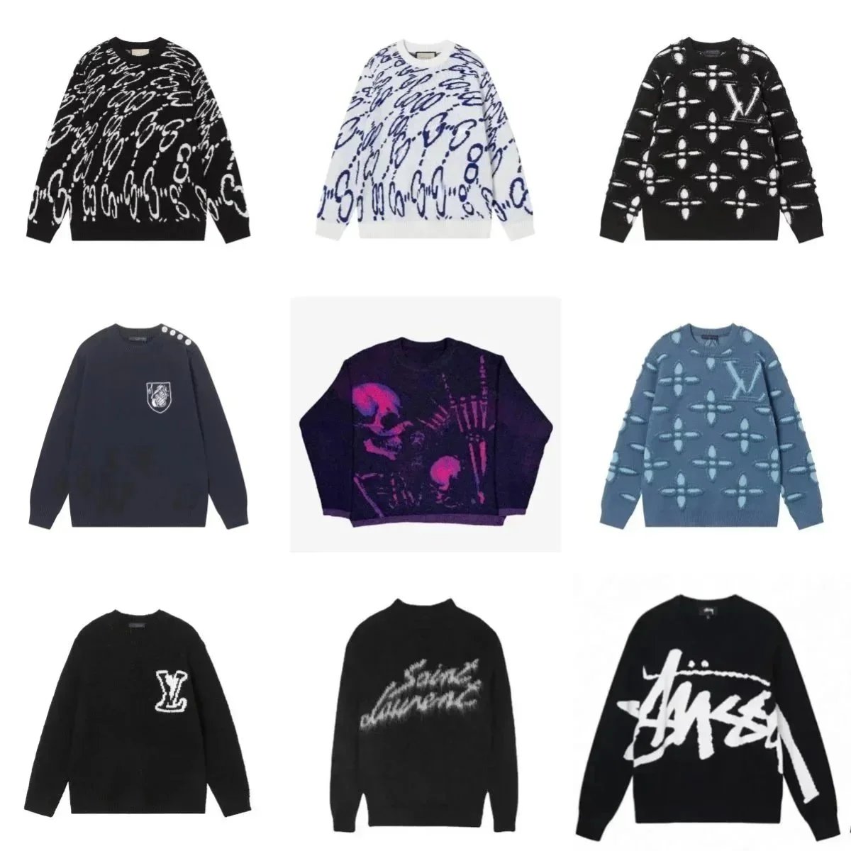 Stussy, Gucci, Louis Vuitton, 