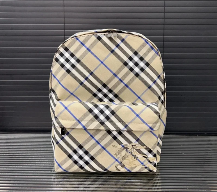 Burberry Crossbody Bags Check-pattern zip bag — Top Quality backpack 13