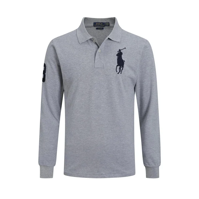 Polo Ralph Lauren Shirts Custom Fit long-sleeve shirt with Big Pony embroidery product detail image 7