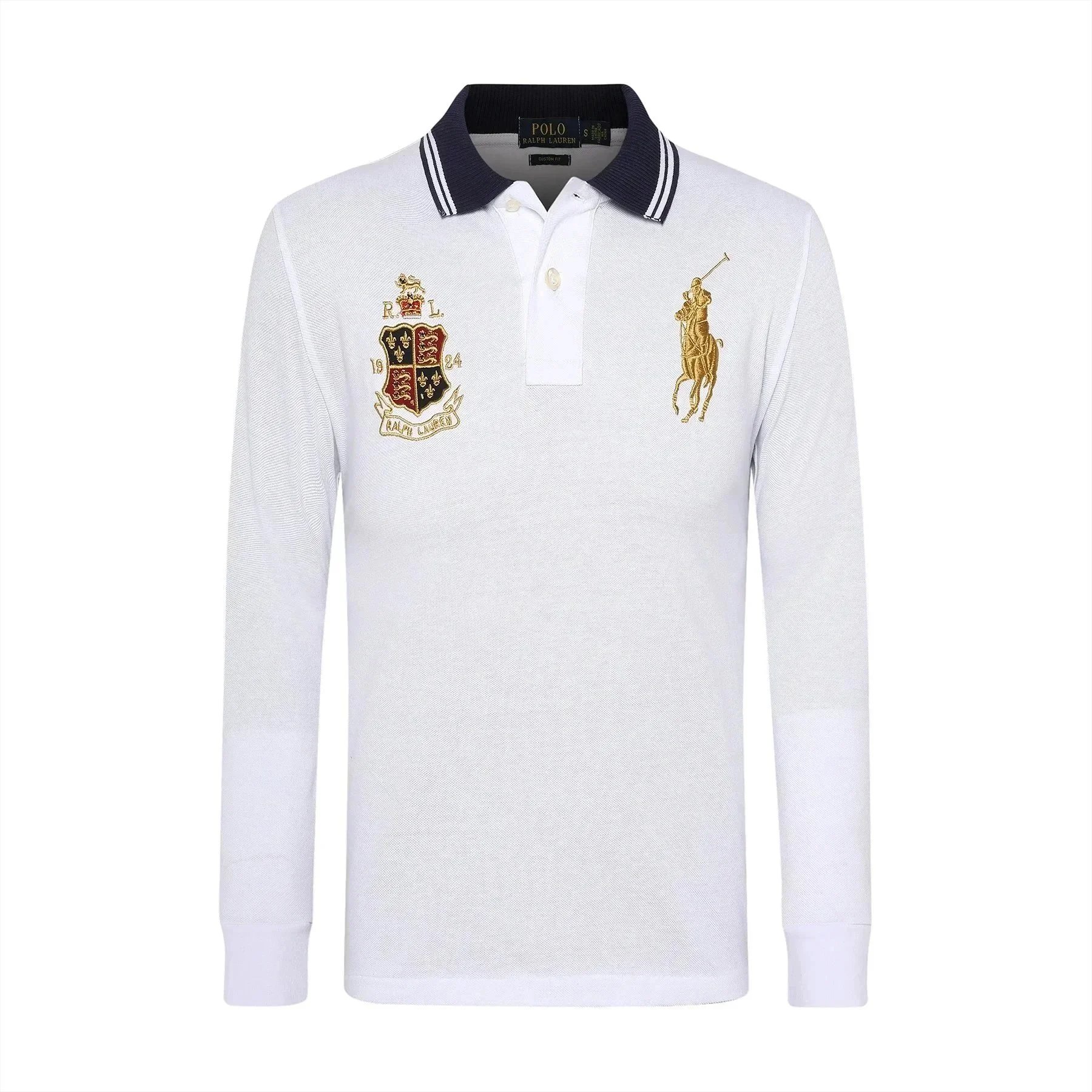 Polo Ralph Lauren Shirts Custom Fit long-sleeve shirt with Big Pony embroidery image 2