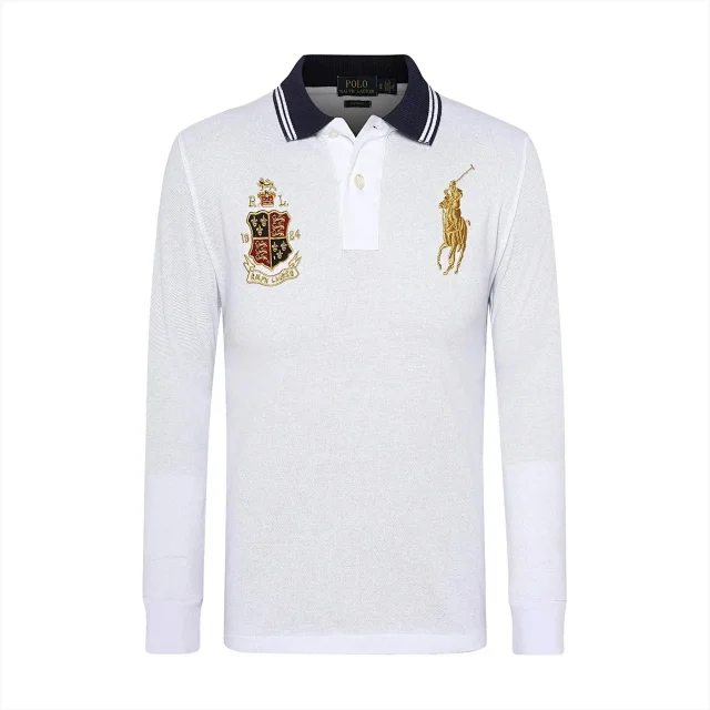 Polo Ralph Lauren Shirts Custom Fit long-sleeve shirt with Big Pony embroidery product detail image 2