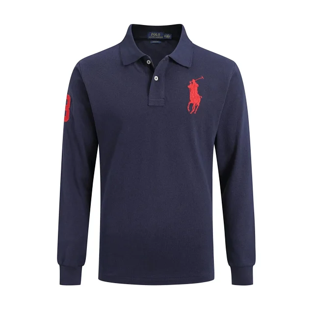 Polo Ralph Lauren Shirts Custom Fit long-sleeve shirt with Big Pony embroidery product detail image 4