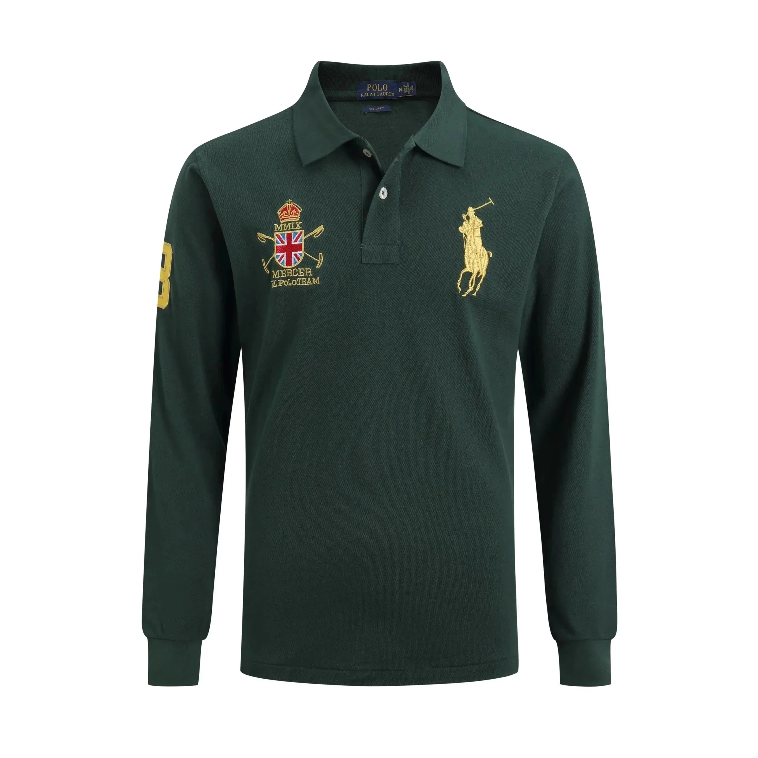 Polo Ralph Lauren Shirts Custom Fit long-sleeve shirt with Big Pony embroidery — 35