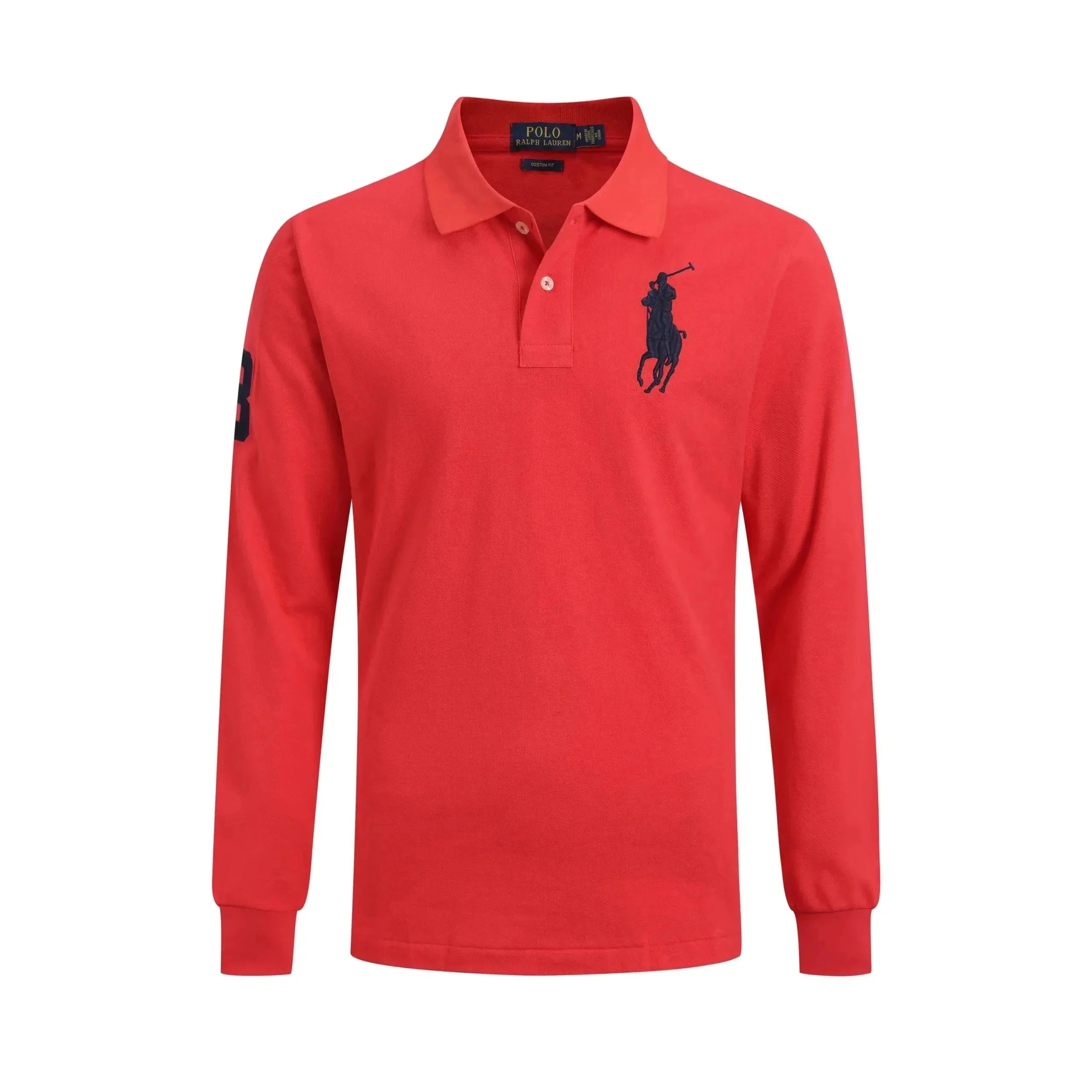 Polo Ralph Lauren Shirts Custom Fit long-sleeve shirt with Big Pony embroidery — 15