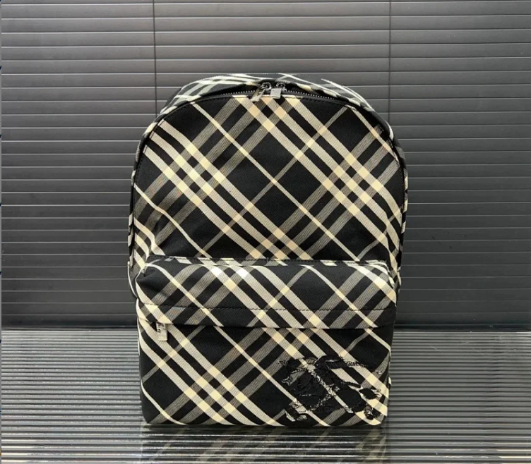Burberry Crossbody Bags Check-pattern zip bag — Top Quality backpack 11