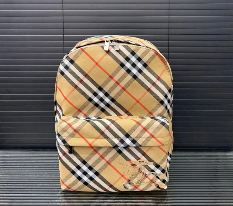Burberry Crossbody Bags Check-pattern zip bag — Top Quality backpack 12
