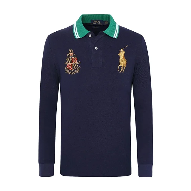Polo Ralph Lauren Shirts Custom Fit long-sleeve shirt with Big Pony embroidery product detail image 5