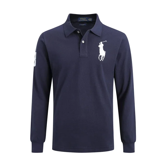 Polo Ralph Lauren Shirts Custom Fit long-sleeve shirt with Big Pony embroidery product detail image 8