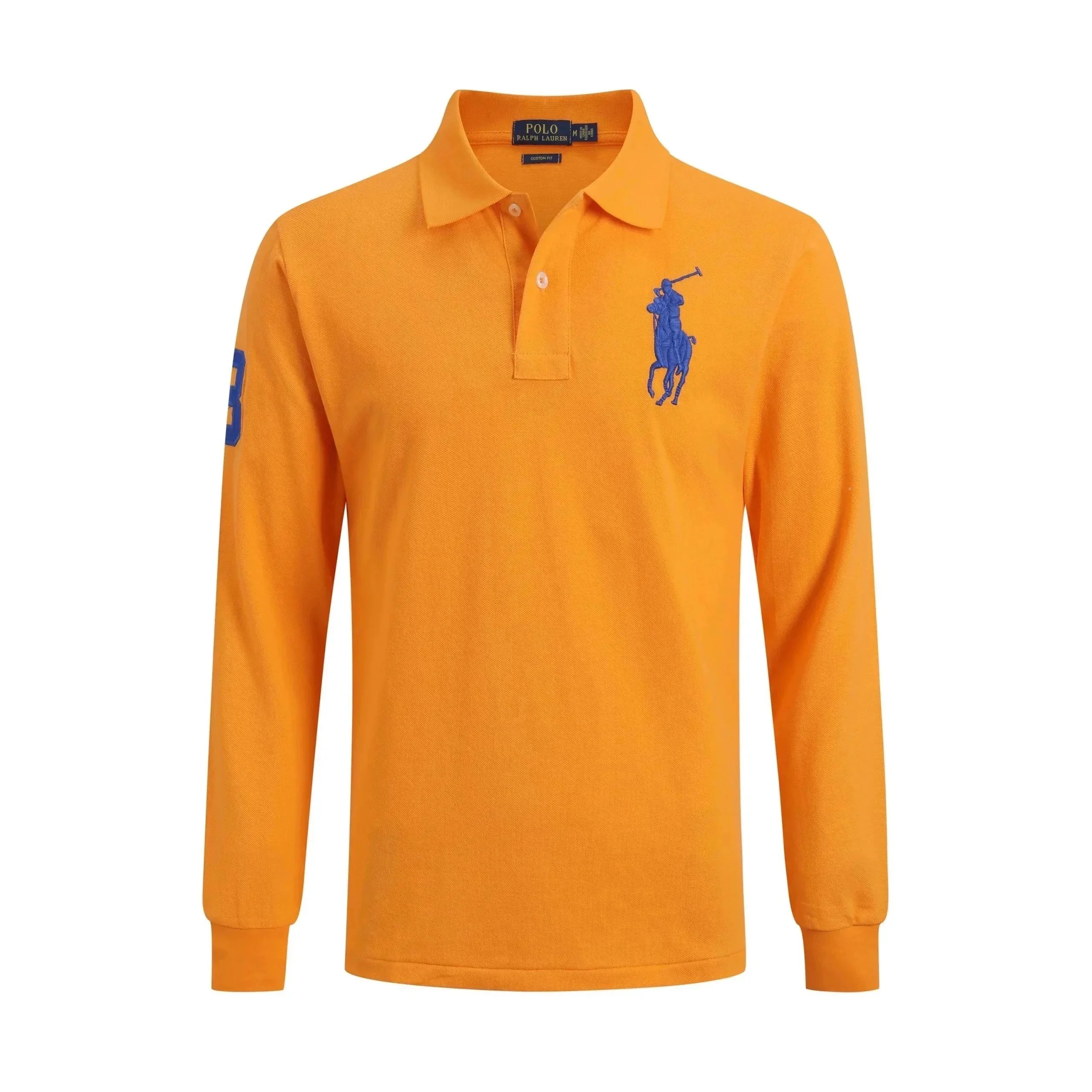 Polo Ralph Lauren Shirts Custom Fit long-sleeve shirt with Big Pony embroidery — 04