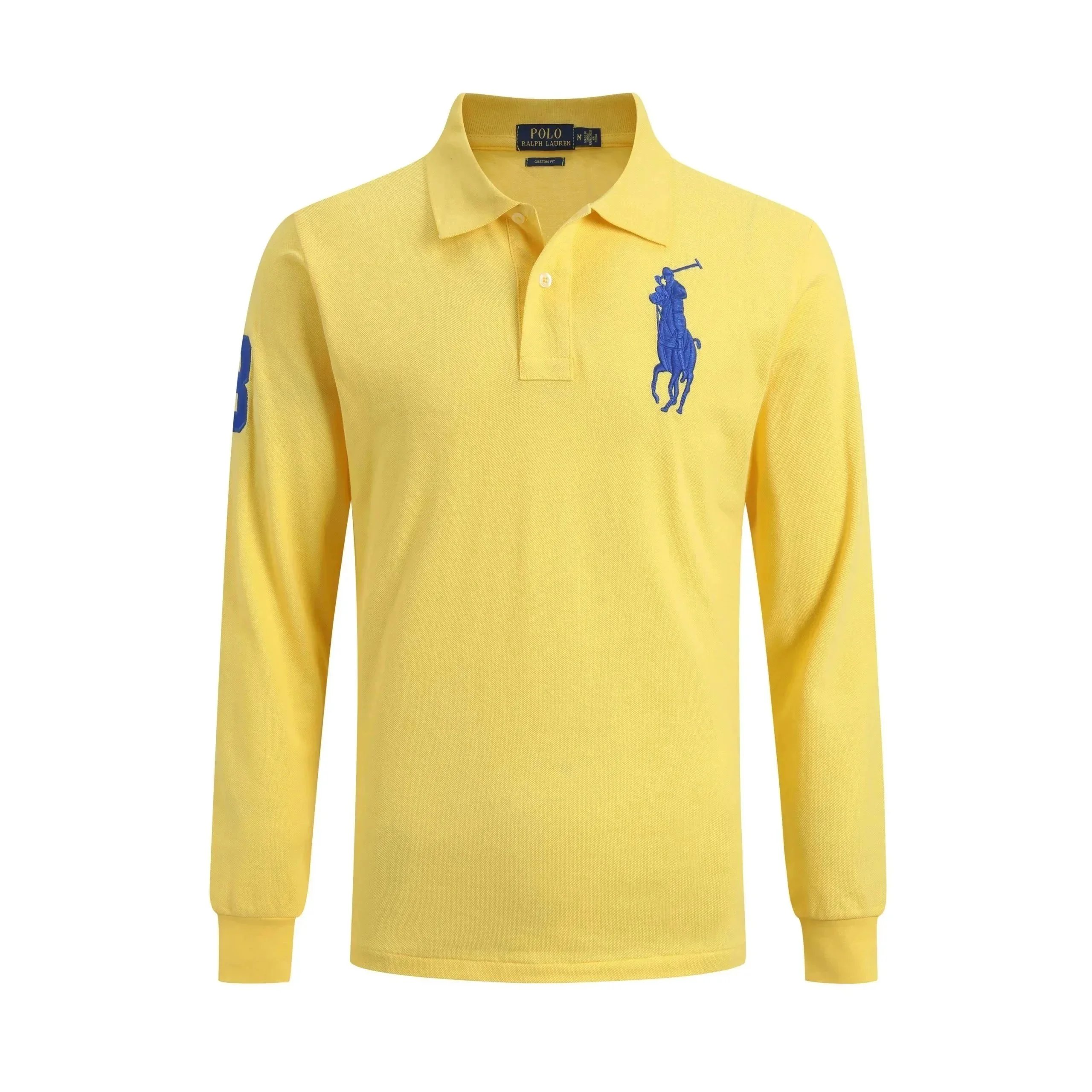 Polo Ralph Lauren Shirts Custom Fit long-sleeve shirt with Big Pony embroidery — 06