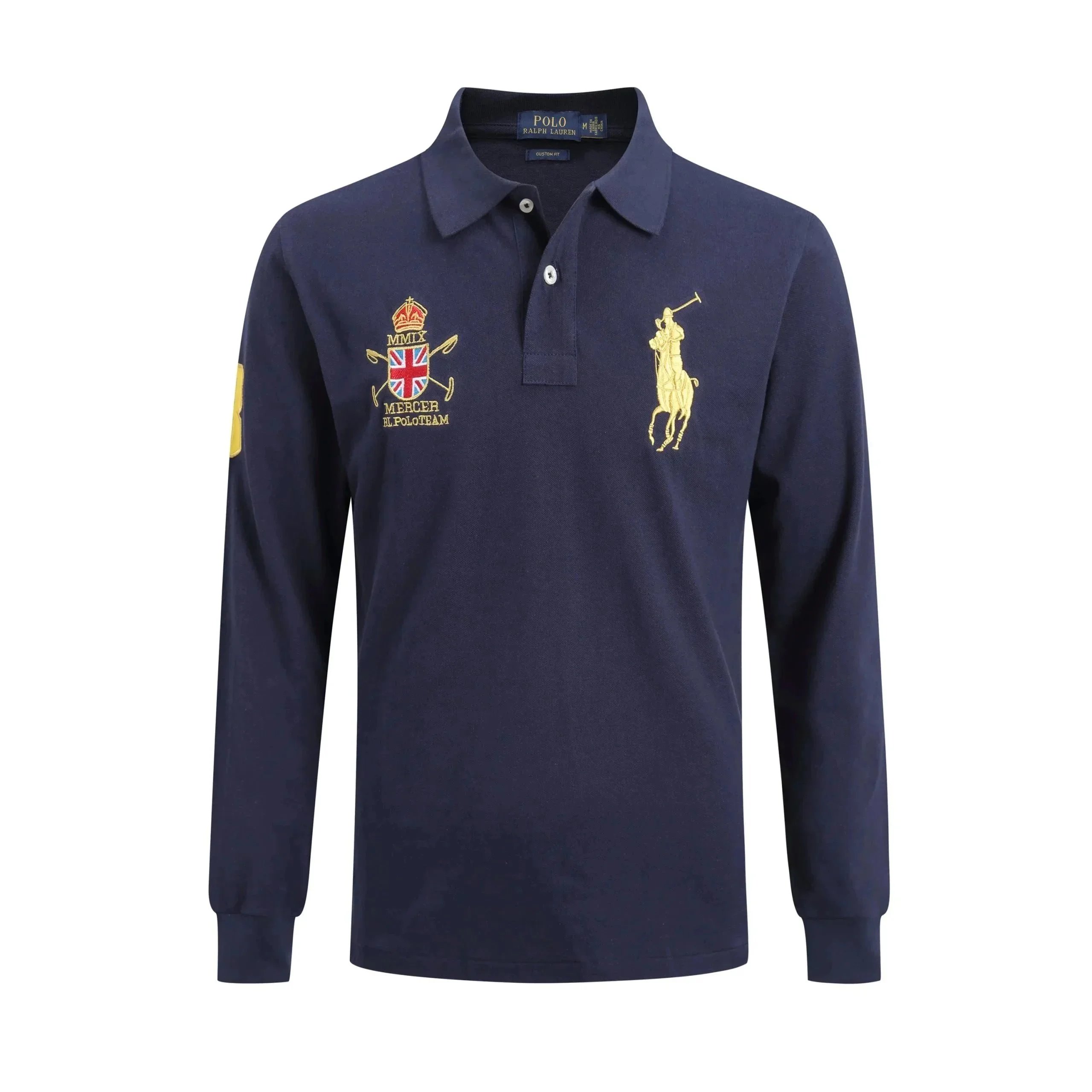 Polo Ralph Lauren Shirts Custom Fit long-sleeve shirt with Big Pony embroidery — 37