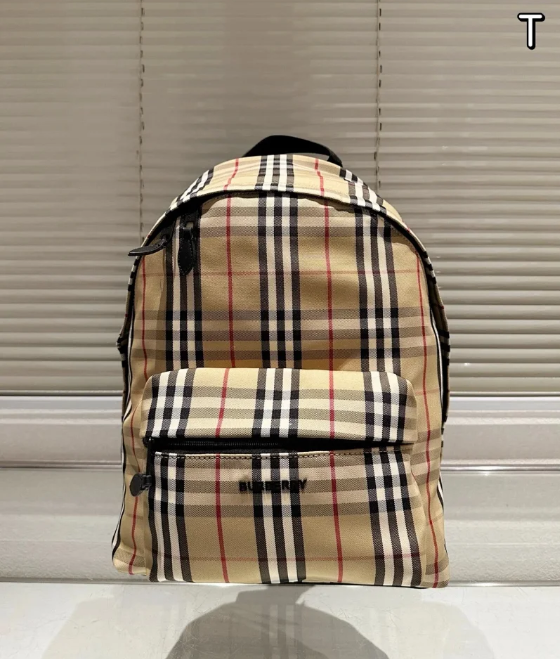Burberry Crossbody Bags Check-pattern zip bag — Top Quality backpack 9