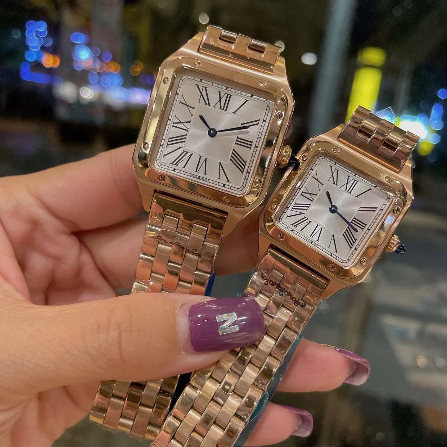Full rose gold shell - steel strip