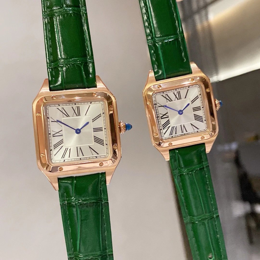 Full rose gold shell - green skin