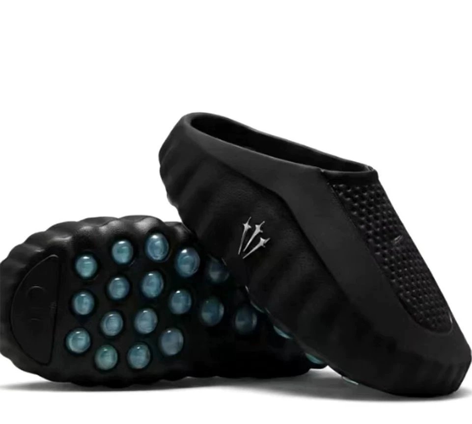 Black with Blue Sole