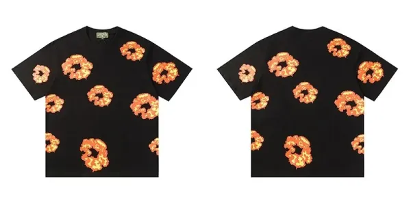 Off-White x Nintendo Fire Explosion Print Black T-Shirt - 1