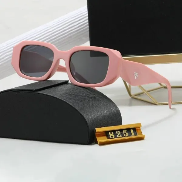 Prada Square Frame Pink Acetate Sunglasses - 1