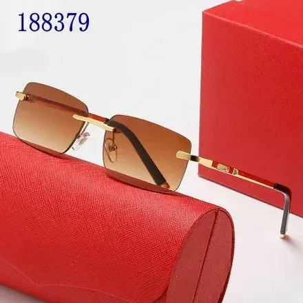 Cartier Santos Rimless Gradient Brown Sunglasses - 1