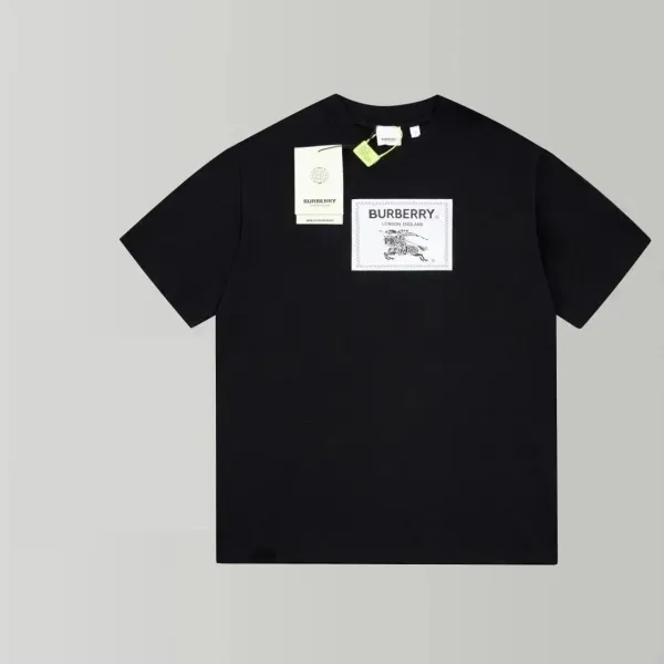 Burberry Archive Logo Patch T-Shirt Black - 1
