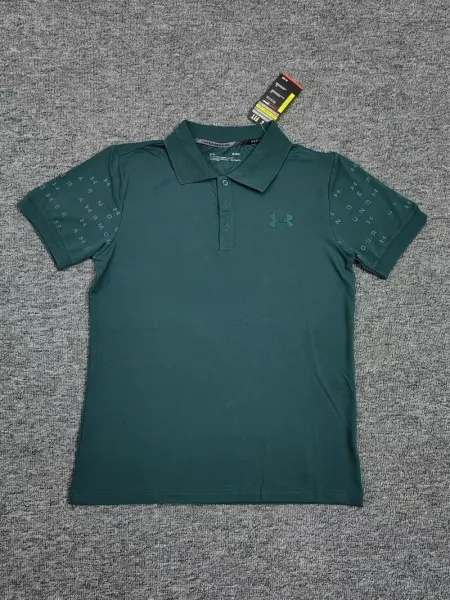 Under Armour Threadborne Polo Green Sporty Polo - 1