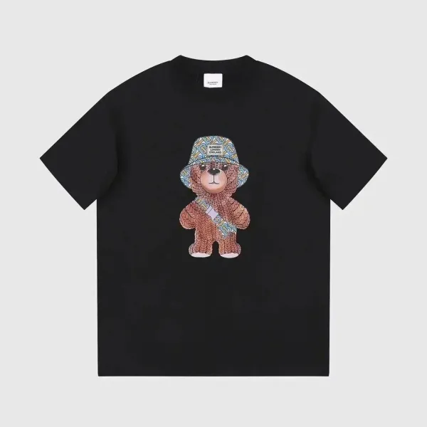 Burberry Thomas Bear Print Black T-Shirt - 1