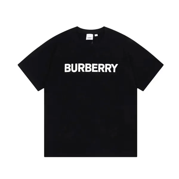 Burberry Logo Print Black T-Shirt - 1
