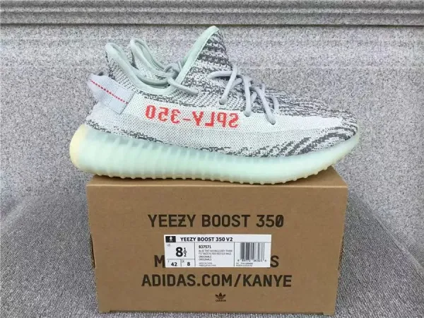 Adidas Yeezy Boost 350 V2 Zebra Glow Sneakers - 1