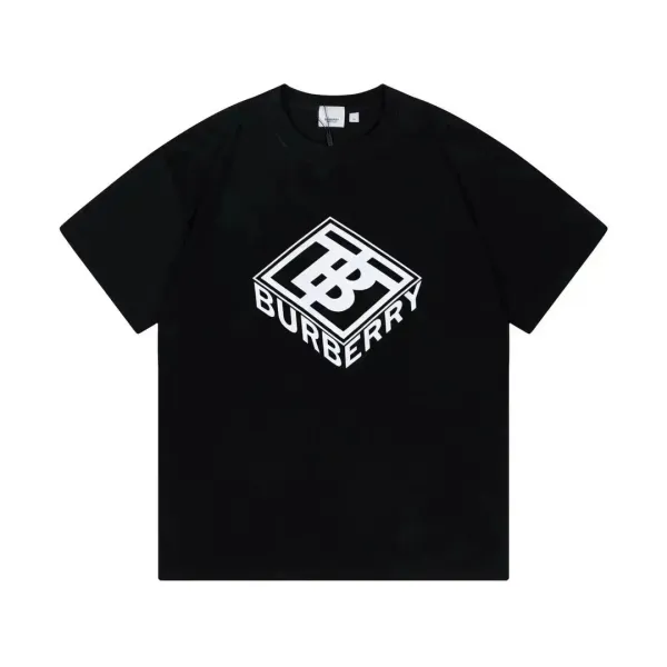 Burberry Monogram Cube Logo Black T-Shirt - 1