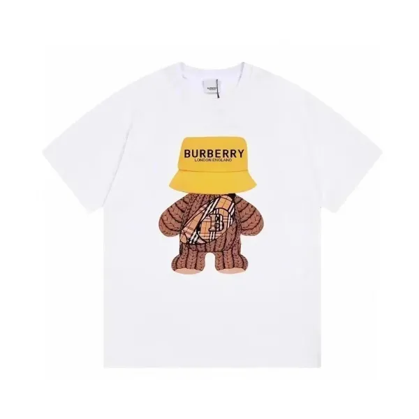 Burberry Thomas Bear Graphic Print White T-Shirt - 1