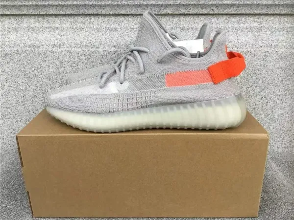 Adidas Yeezy Boost 350 V2 Zebra Gray Orange Sneakers - 1
