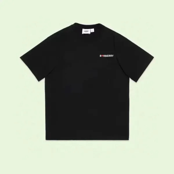 Burberry Logo Print Black T-Shirt - 1
