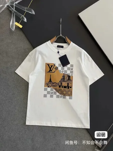 Louis Vuitton Paris Sketch Print White T-Shirt - 1