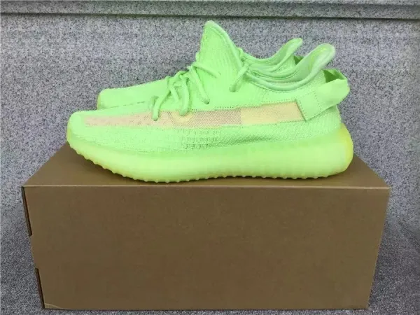 Adidas Yeezy Boost 350 V2 Zebra Neon Green Sneakers - 1