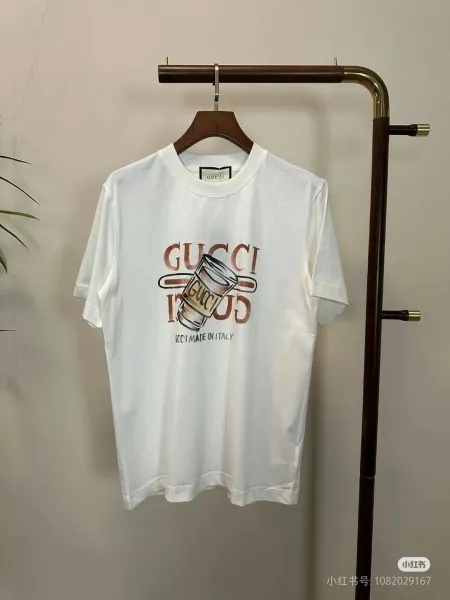 Gucci Graphic Print White T-Shirt - 1