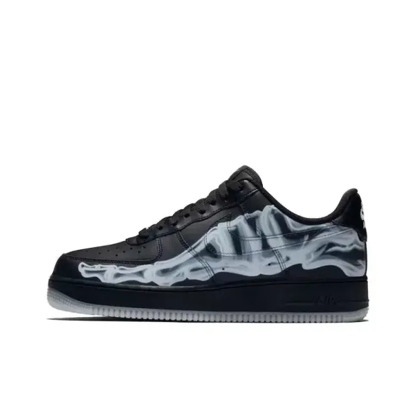 Nike Air Force 1 Low X-Ray Skeleton Black Sneakers - 1