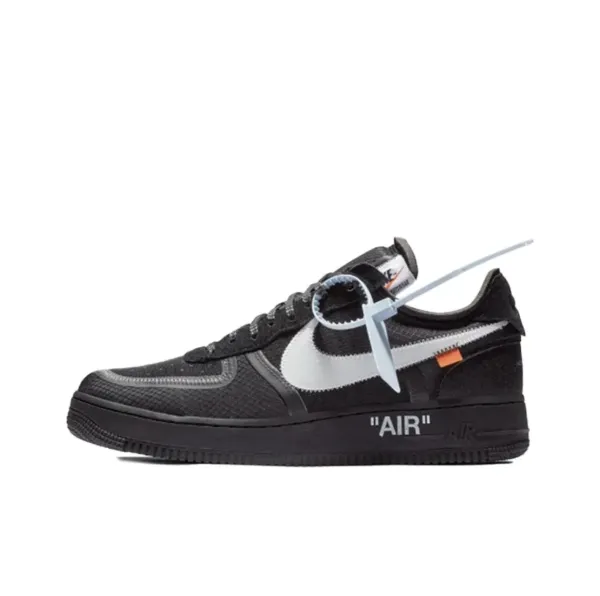 Nike x Off-White Air Force 1 Low Black Sneakers - 1
