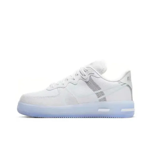 Nike Air Force 1 React White Ice Blue Sneakers - 1