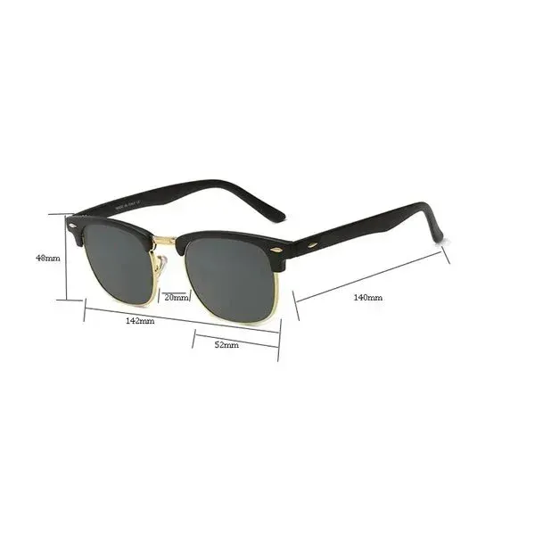 Ray-Ban Clubmaster Black/Gray Sunglasses - 4