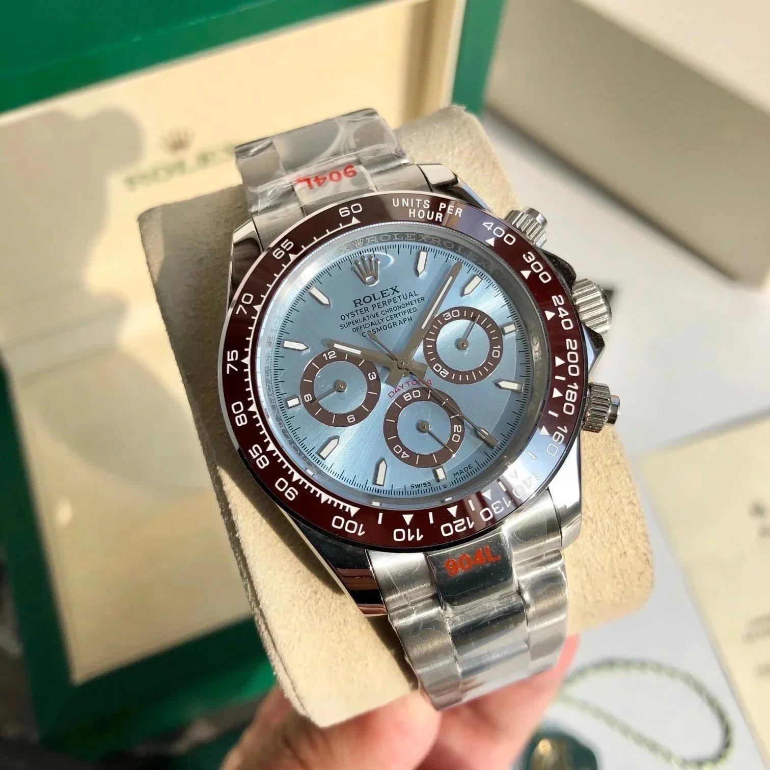 Rolex Daytona 116509 Blue Dial Cerachrom Bezel Chronograph Watch Watches
