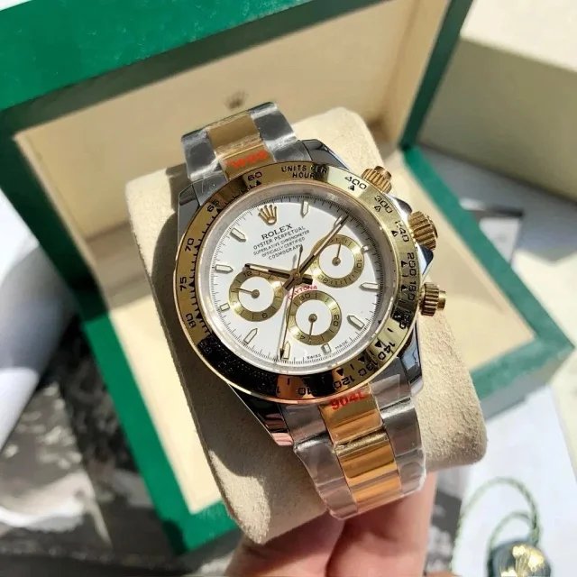 Rolex Watches Daytona chronograph with tachymeter bezel and rubber strap product detail image 8