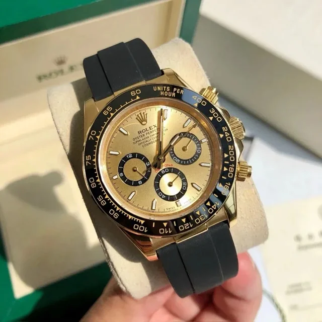 Rolex Watches Daytona chronograph with tachymeter bezel and rubber strap product detail image 10