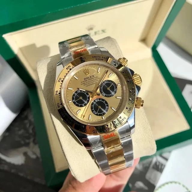 Rolex Watches Daytona chronograph with tachymeter bezel and rubber strap product detail image 3