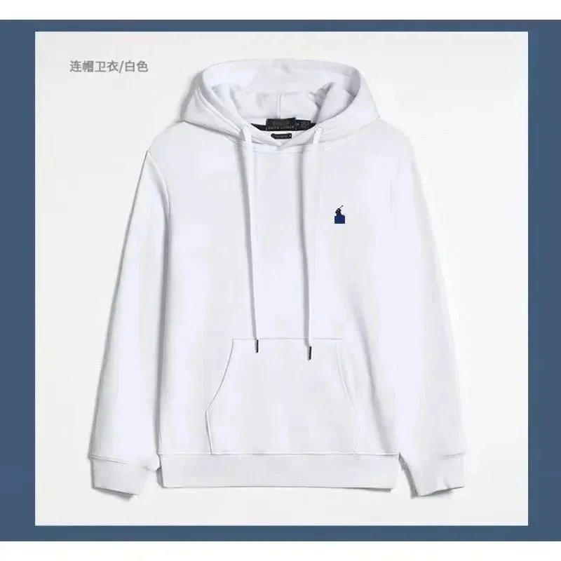 Hoodie with white and black label