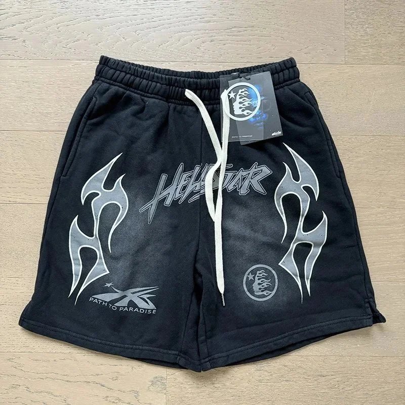 水洗做旧短裤五分裤高街宽松裤子 131493 2